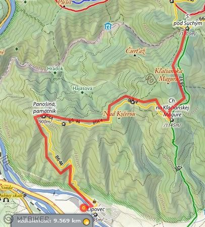 trasa chata pod suchym do lipovca.JPG