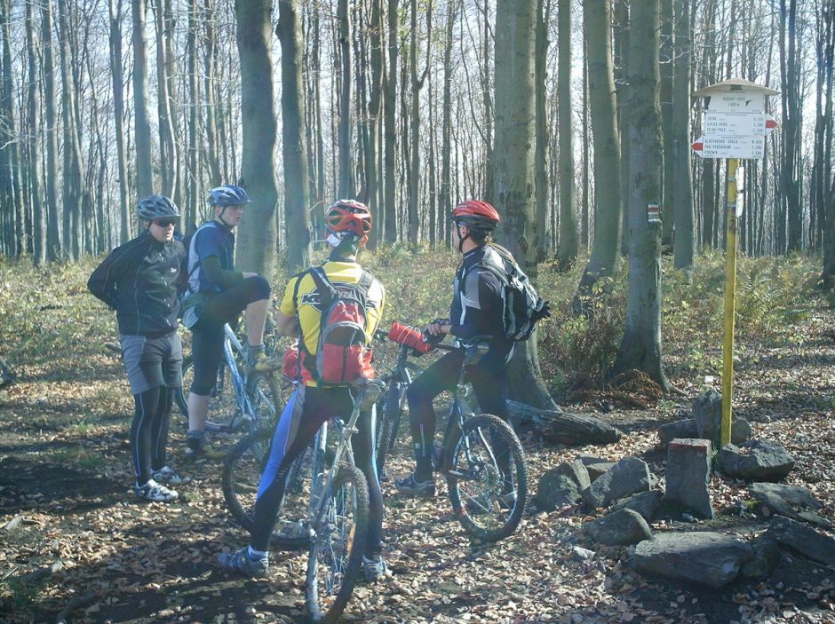 15.Robo,Palo,Peťo,Kamil na Rúbanom Vrchu.JPG